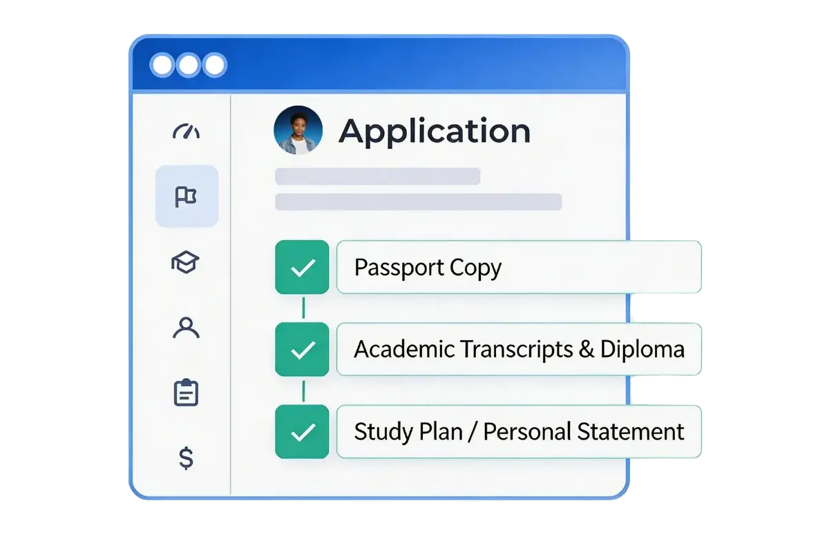 Document preparation tools and application material review for Chinese university applicants